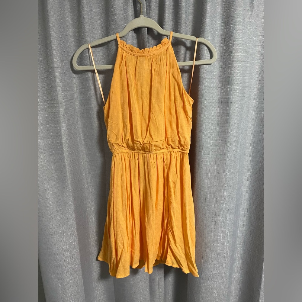 Francesca’s Orange halter dress New with Tags